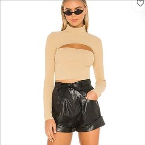 Cropped Cutout Sweater